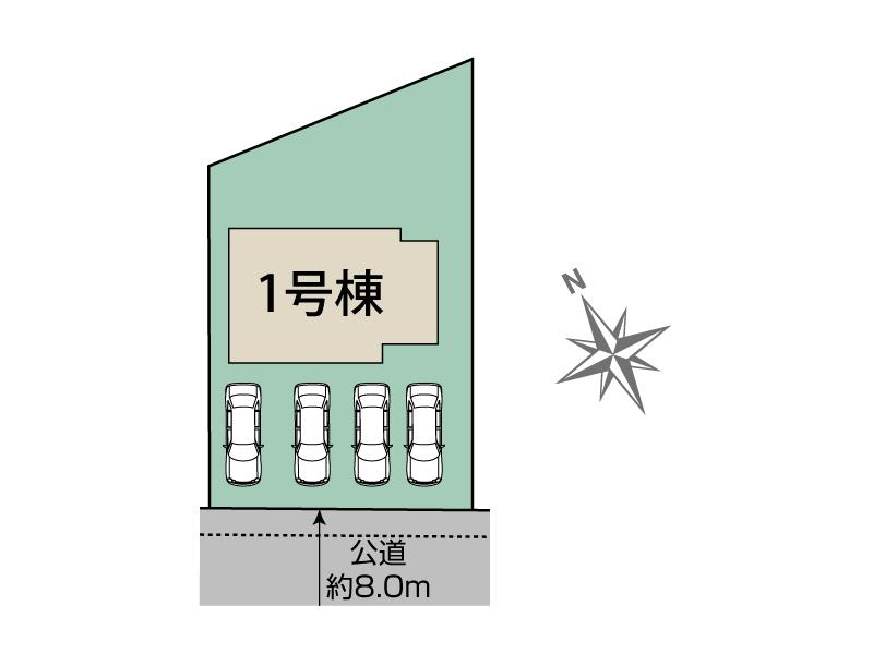 ブルーミングガーデン札幌市清田区里塚３条５丁目１棟の見取り図
