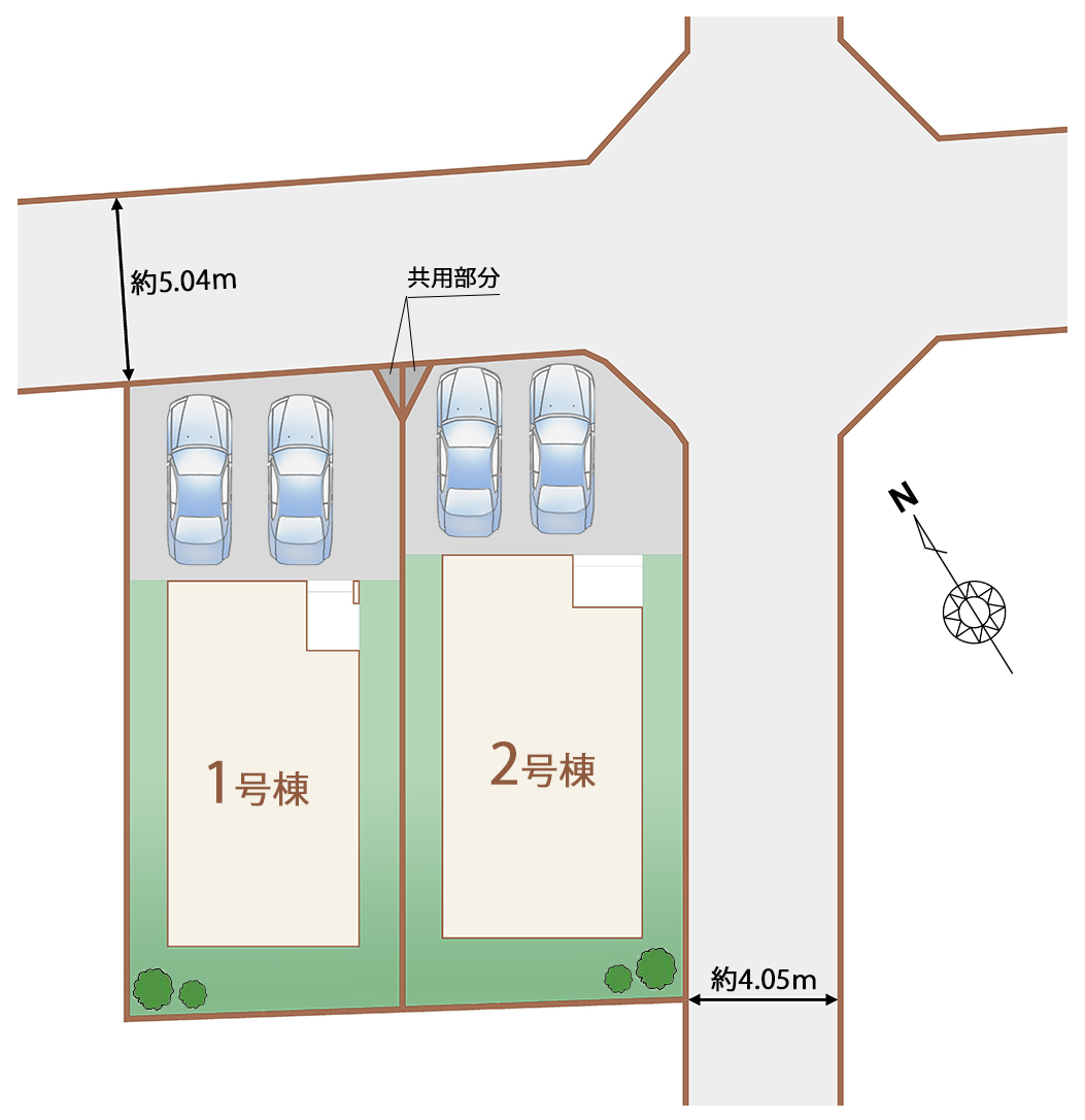 ハートフルタウン太白区緑ｹ丘1期の見取り図