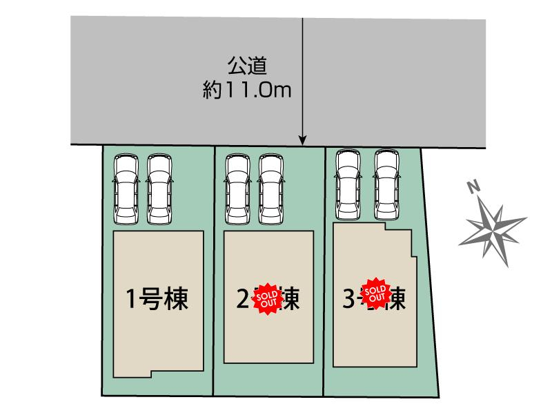 ブルーミングガーデン札幌市東区本町２条３丁目３棟の見取り図