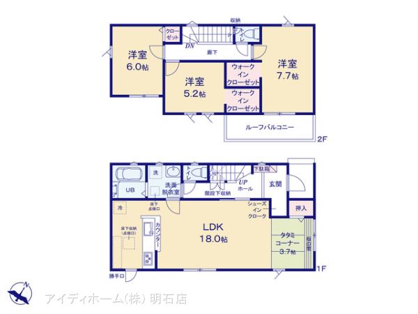 リナージュ神戸市西区桜が丘西町２３－１期の見取り図