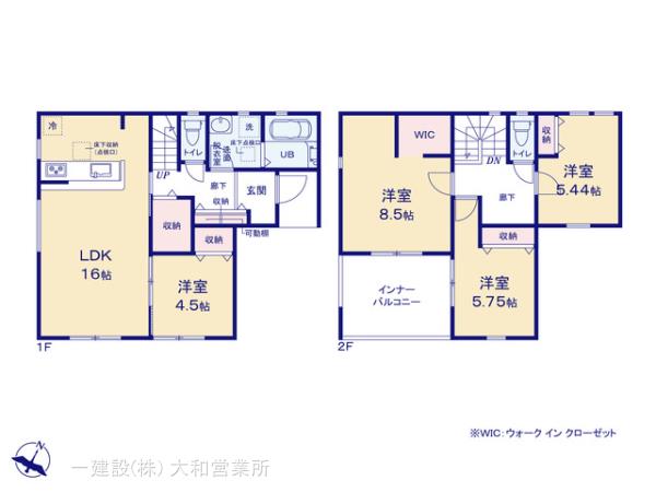 リーブルガーデン中央区青葉３丁目の見取り図
