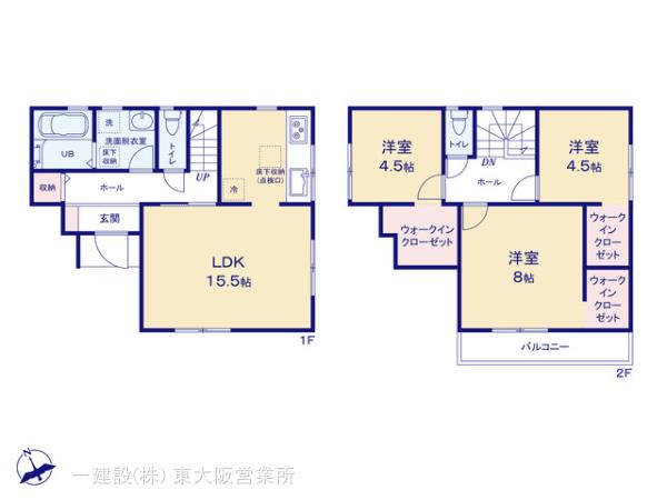 リーブルガーデン堺堺区大浜中町３期の見取り図