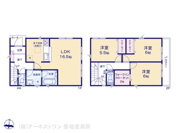 クレイドルガーデン福岡市西区上山門 第12の見取り図