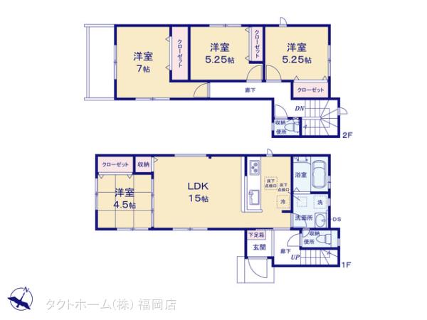 グラファーレ4178須惠町新原３期３棟の見取り図