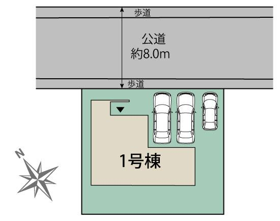 ブルーミングガーデン船橋市三咲４丁目１棟の見取り図