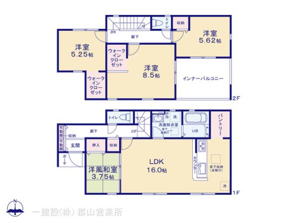 リーブルガーデン赤木町第2の見取り図