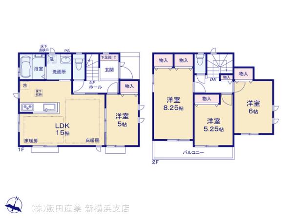 ハートフルタウン大和市南林間6丁目3595番の見取り図
