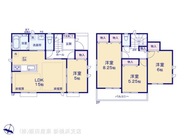 ハートフルタウン大和市南林間6丁目3595番の見取り図