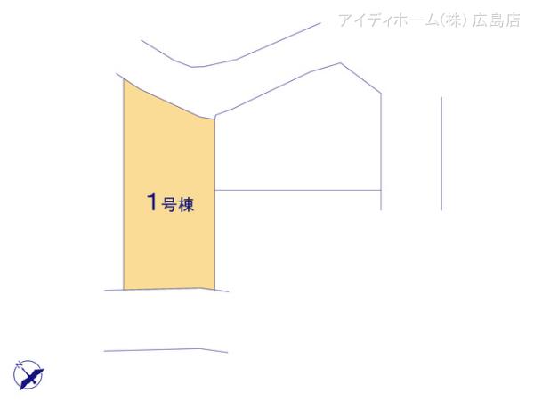 リナージュ東広島市八本松飯田２３－１期の見取り図