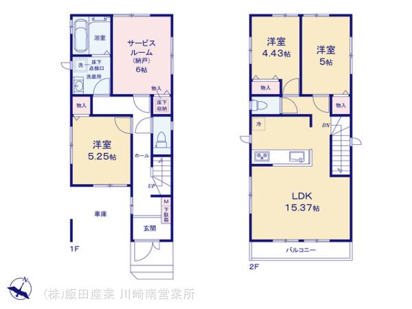 ハートフルタウン横浜市磯子区栗木2丁目214番1の見取り図