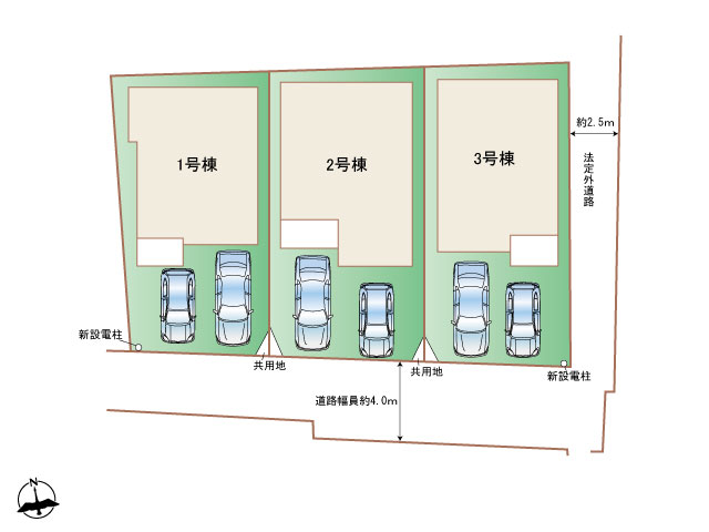 ハートフルタウン(神戸)明石大久保町大窪3期の見取り図