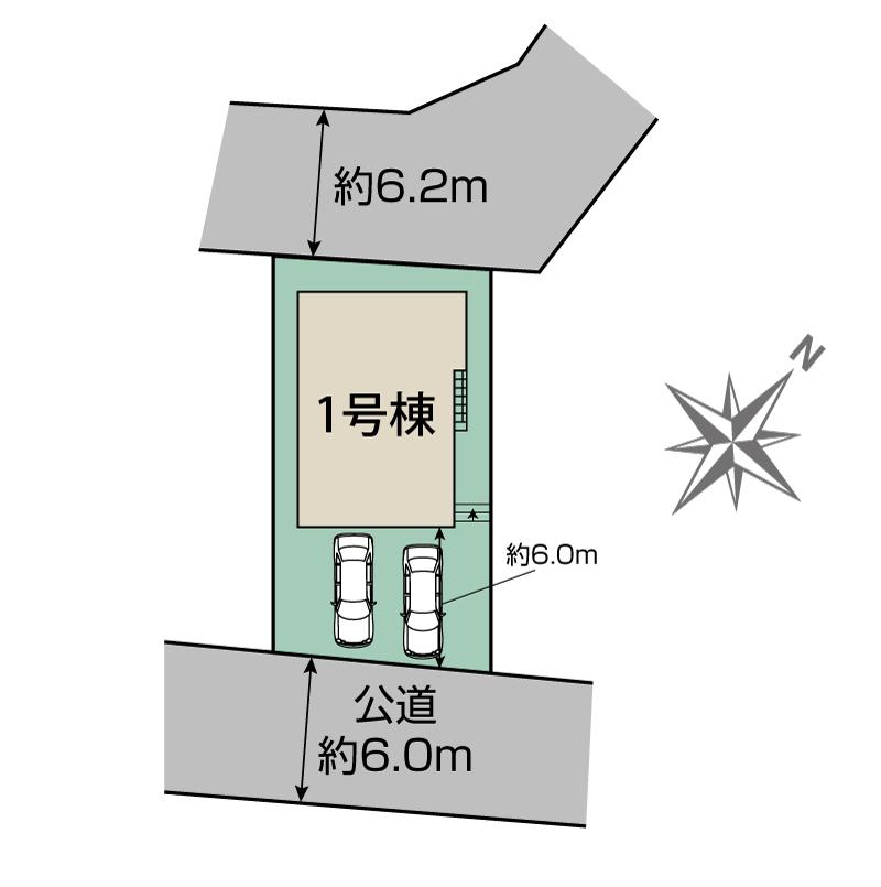 ブルーミングガーデン船橋市二和西６丁目１棟の見取り図