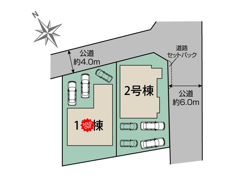 ブルーミングガーデン熊本市東区西原２丁目３期２棟の見取り図