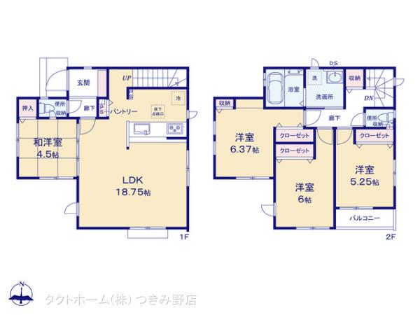 グラファーレ4169平塚市南原５期２棟の見取り図