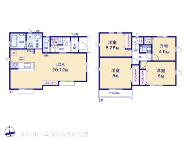 グラファーレ4069小田原市久野３期５棟の見取り図