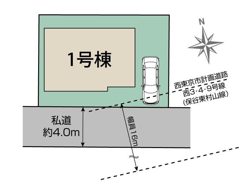 ブルーミングガーデン西東京市中町５丁目１棟の見取り図