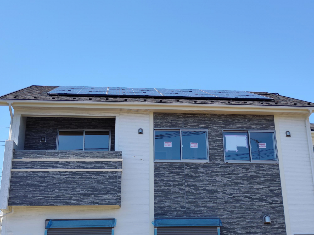 建物完成しました！！  家計をサポートする太陽光発電システムを標準搭載！ZEH住宅