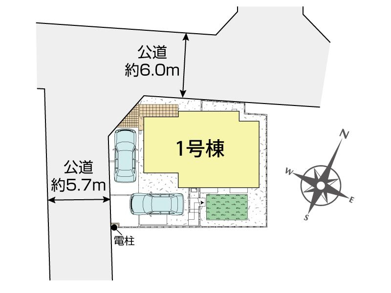ブルーミングガーデン八千代市大和田新田２期１棟の見取り図