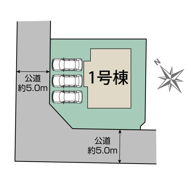 ブルーミングガーデン東広島市黒瀬楢原北２丁目１棟の見取り図