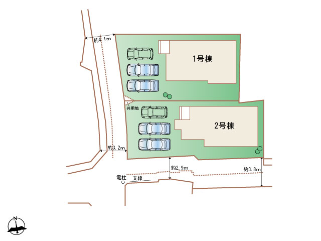 ハートフルタウン(神戸)神戸西長畑町の見取り図