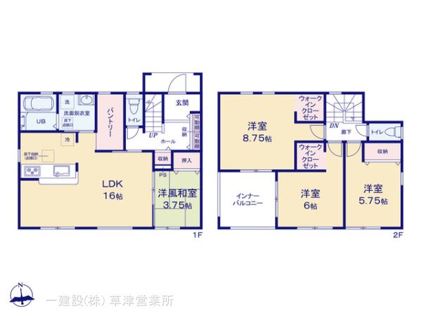 リーブルガーデン守山市小島町４期の見取り図