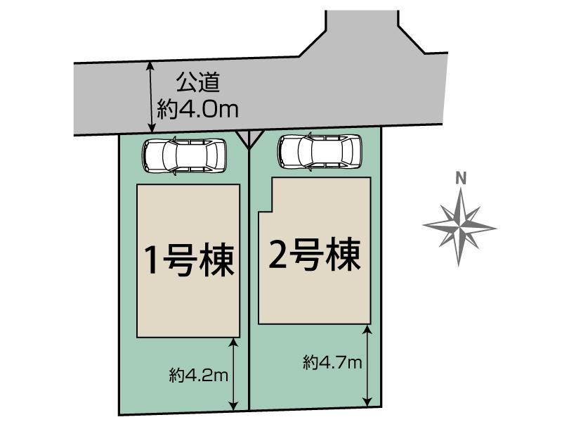 ブルーミングガーデン西東京市泉町１丁目２棟の見取り図