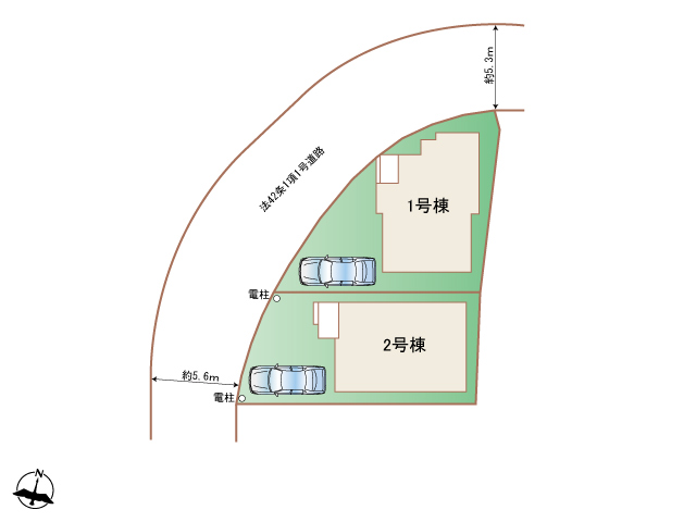 ハートフルタウン(神戸)明石大久保町西島の見取り図
