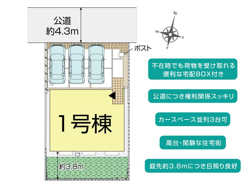 ブルーミングガーデン横須賀市鴨居２丁目３期１棟の見取り図