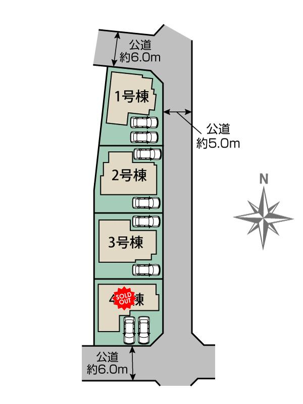 ブルーミングガーデン熊本市東区若葉４丁目４棟の見取り図
