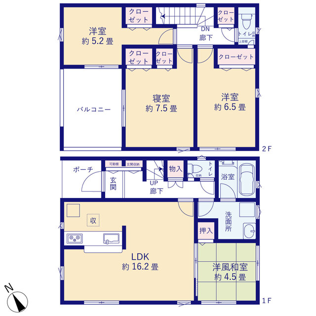 クレイドルガーデン防府市開出 第3の見取り図