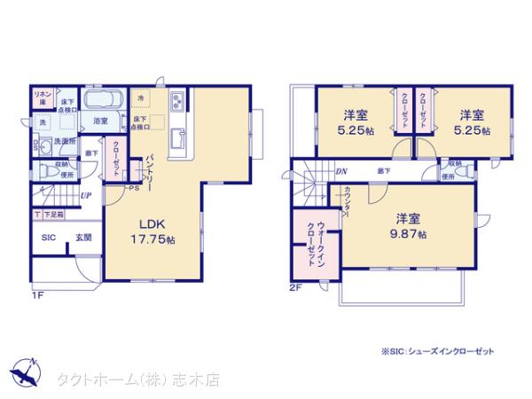 グラファーレ4157富士見市関沢１１期１棟の見取り図