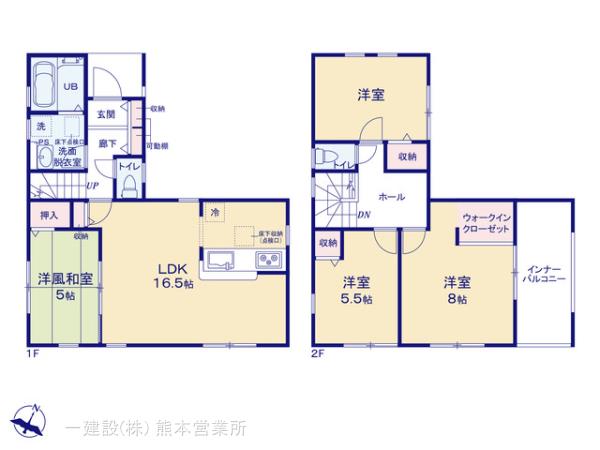リーブルガーデン中央区帯山第十四の見取り図