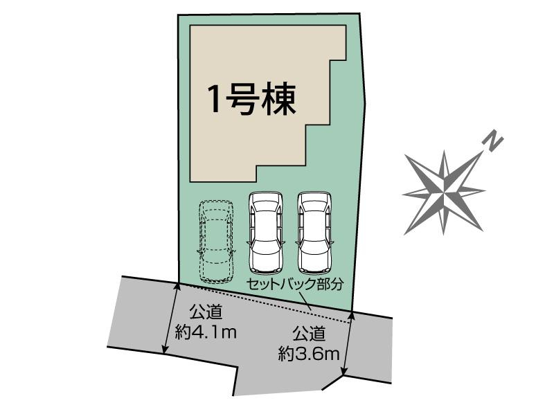 ブルーミングガーデン熊本市東区戸島３丁目１棟の見取り図