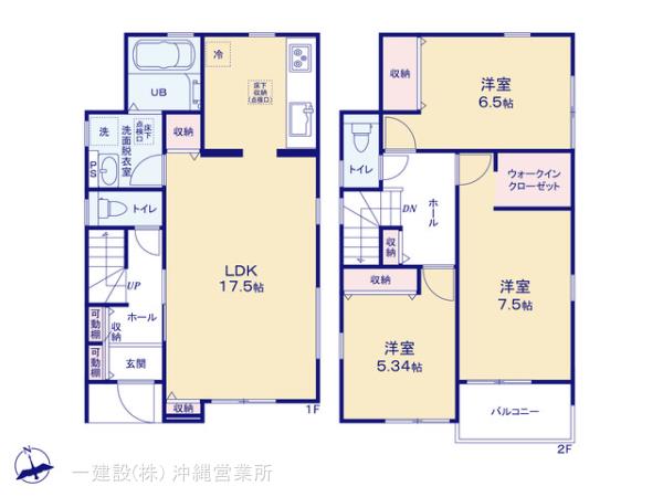 リーブルガーデン嘉手納町嘉手納の見取り図