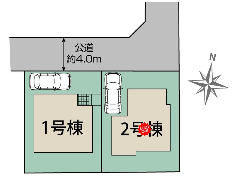 市川市中国分1丁目2棟 区画図