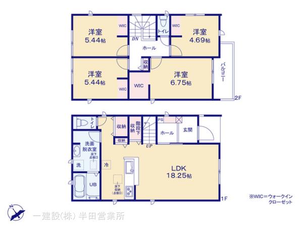 リーブルガーデン阿久比町宮津第４の見取り図