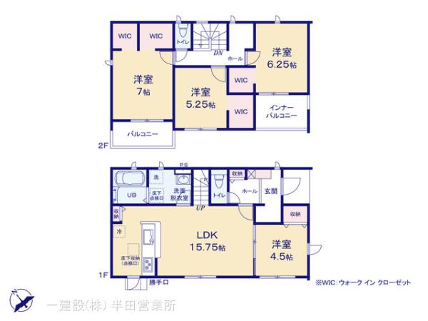 リーブルガーデン知多市日長浦屋敷の見取り図