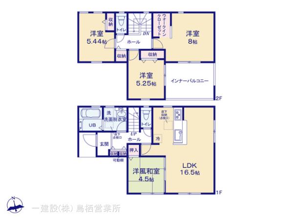 リーブルガーデン大牟田市船津町の見取り図