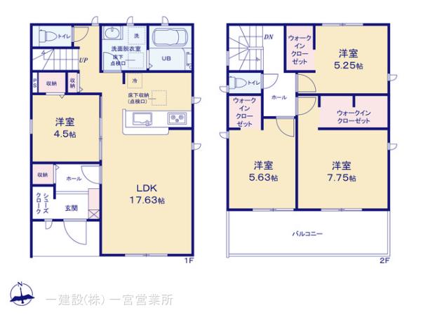 リーブルガーデン大垣市津村町の見取り図