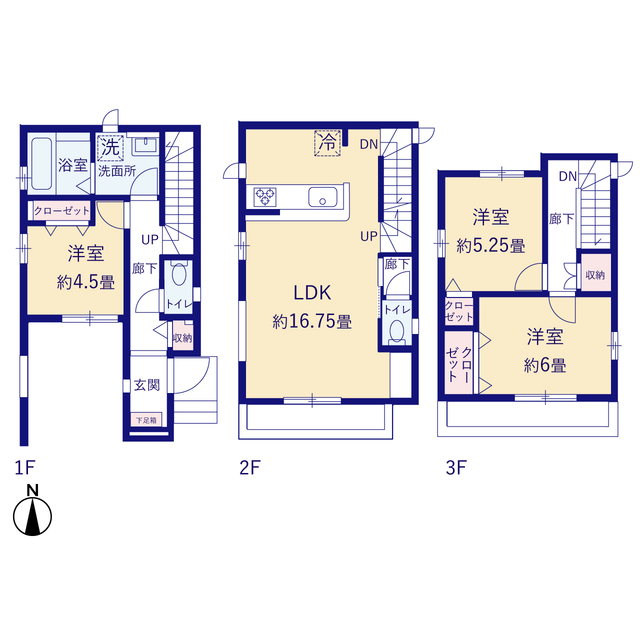 グラファーレ4119川口市上青木１１期５棟の見取り図