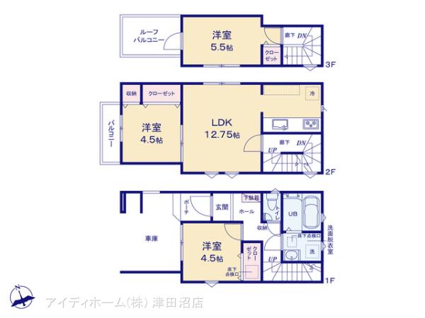 リナージュ船橋市北本町２２－１期の見取り図