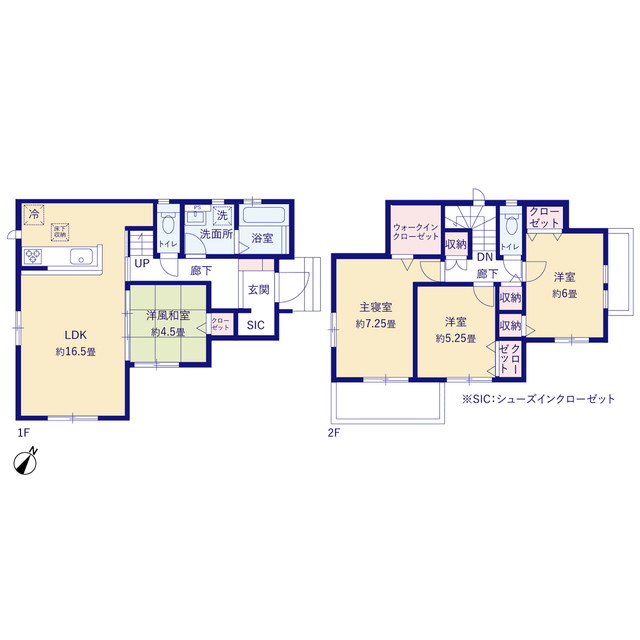 グラファーレ4292岩国市錦見１棟の見取り図