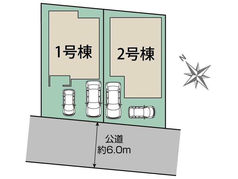 ブルーミングガーデン札幌市豊平区月寒東２条１９丁目２棟の見取り図