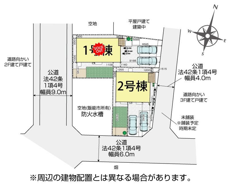 飯能市双柳2棟 区画図