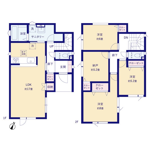 グラファーレ4251札幌市菊水元町７期７棟の見取り図
