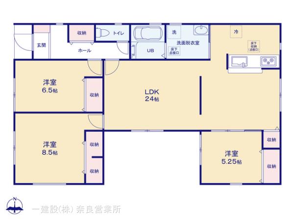 リーブルガーデン広陵町南４期の見取り図