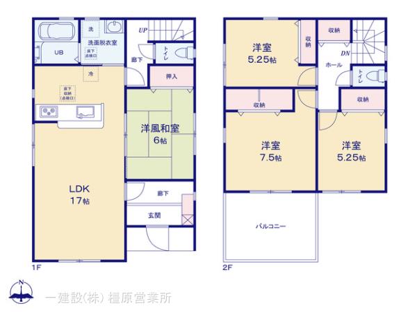 リーブルガーデン奈良市法華寺町１３期の見取り図