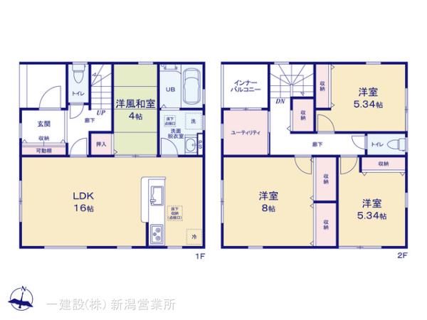 リーブルガーデン北区松浜第２の見取り図
