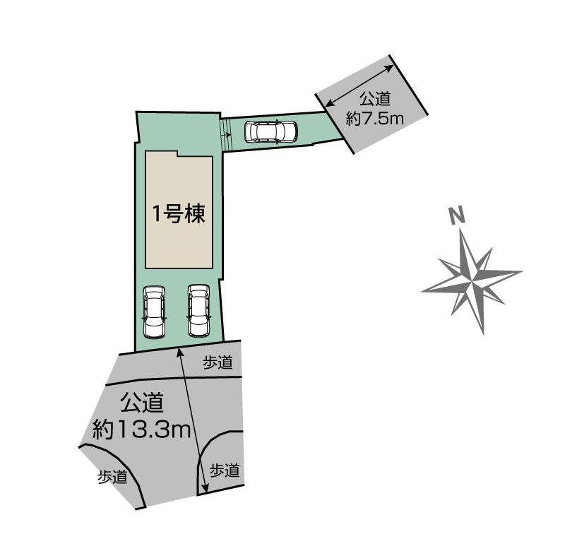 ブルーミングガーデン奈良市古市町３期１棟の見取り図