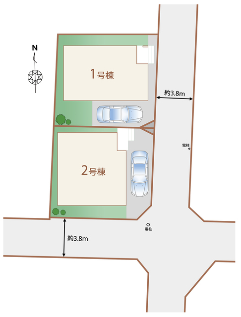 オリジナル耐力壁】一般的な木造住宅の軸組で用いる筋交いの約1.5倍の壁倍率を誇る「オリジナル耐力壁」。国が定める最高強度である「壁倍率5.0」の性能があると認められました。